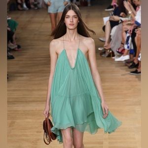 Chloe Made in France Silk Mini Dress